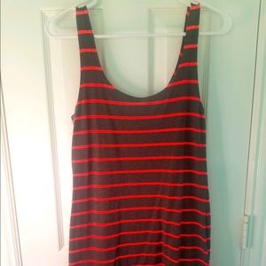 H&M striped bodycon mini dress
